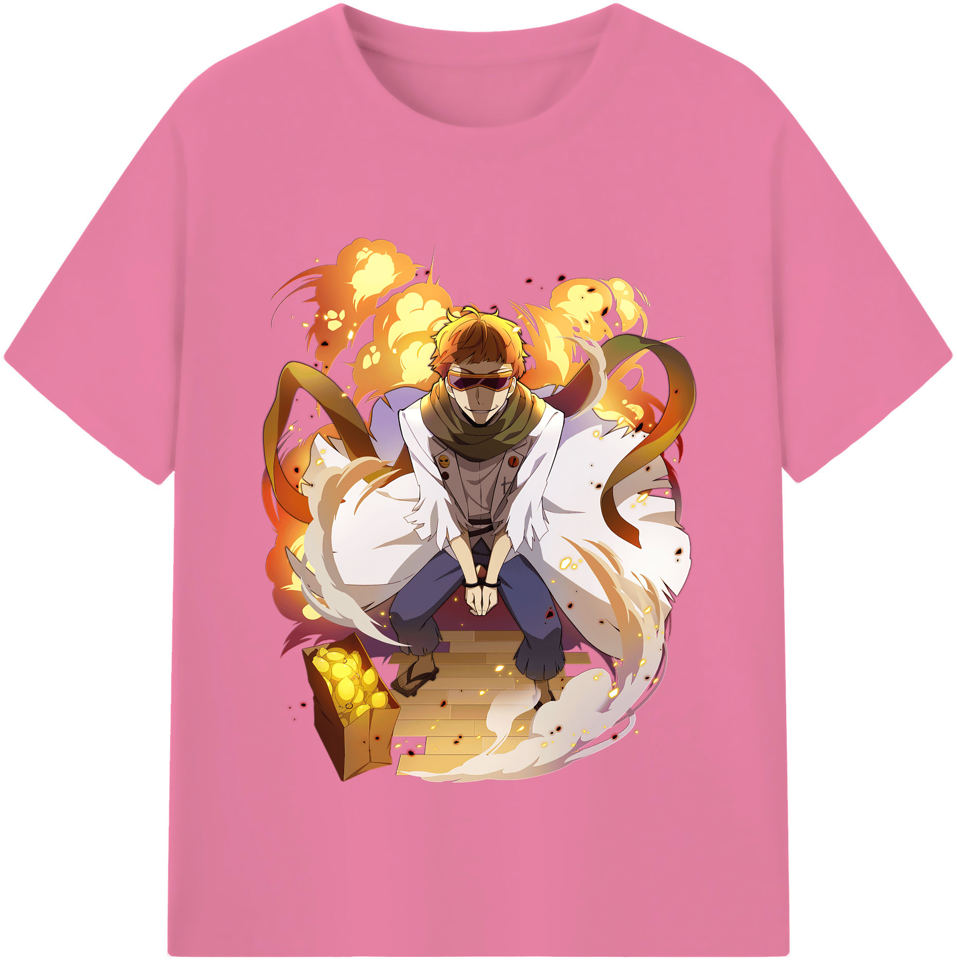 （画像用） 文豪ストレイドッグス Bungo Stray Dogs 綿100％半袖Tシャツ（フロントプリント）